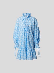 Minikleid mit Allover-Muster von MSGM Blau - 13