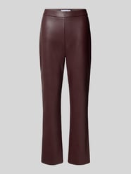 Flared Bootcut Hose in Leder-Optik Modell 'MACY' von Raffaello Rossi Bordeaux - 40