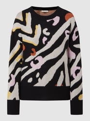Pullover mit abstraktem Muster  von Oui Schwarz - 26