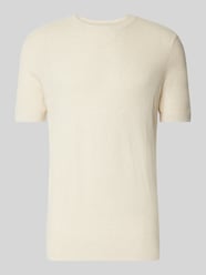 T-Shirt aus Baumwoll-Leinen-Mix von Profuomo - 1