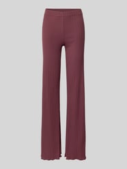 Flared Stoffhose mit Strukturmuster Modell 'Lyle' von OH APRIL - 20
