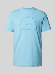 T-Shirt mit Label-Stitching von Karl Lagerfeld Blau - 13