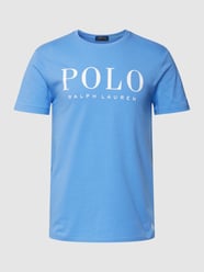 T-Shirt mit Label-Print von Polo Ralph Lauren Blau - 1