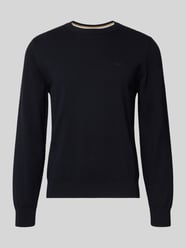 Sweter z dzianiny z czystej bawełny w kroju regular fit model 'UPCAS' od BOSS - 7