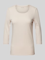 T-shirt met 3/4-mouwen in effen design van Christian Berg Woman - 3