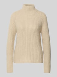 Sweter z dzianiny z efektem prążkowania i stójką od Jake*s Collection - 47