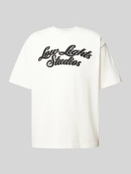 T-Shirt mit Label-Print von Low Lights Studios Beige - 21