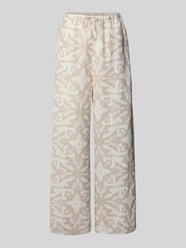 Straight Leg Leinenhose mit Eingrifftaschen von Christian Berg Woman Beige - 38