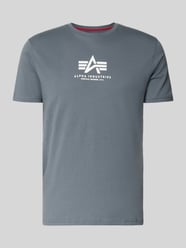 t-shirt z logo i okrągłym dekoltem od Alpha Industries - 9