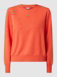 Bluza z detalem z logo model ‘Lupa’ od Noisy May Pomarańczowy - 18