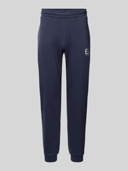 Sweatpants mit elastischem Bund Modell 'SPRAY' von EA7 Emporio Armani Blau - 11