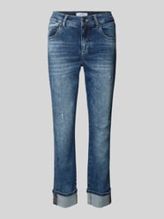 Cropped Jeans im Used-Look Modell 'CICI CROPPED GLAM' von Angels Blau - 14