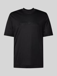 T-Shirt mit Label-Stitching von Emporio Armani - 13