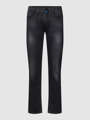 Jeans mit Label-Details von Pierre Cardin Blau / Türkis - 20