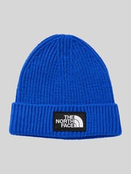 Strickmütze mit Label-Patch von The North Face Blau - 40