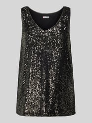 Regular Fit Blusentop mit Paillettenbesatz von Street One - 46