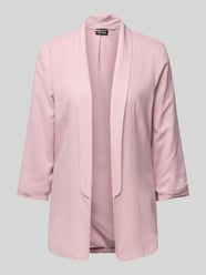 Regular Fit Blazer aus Viskose-Leinen-Mix Modell 'PIA BOSELLA' von Pieces Pink - 23