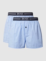 Boxershorts, per 2 verpakt van BOSS Blauw / turquoise - 11