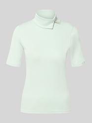 Slim fit t-shirt van katoenmix van Marc Cain - 5