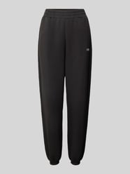 Relaxed Fit Sweatpants mit Label-Print Modell 'CECILIA' von Guess Activewear Schwarz - 15