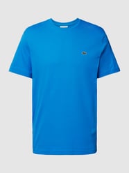 T-Shirt mit Logo-Patch von Lacoste Blau - 10