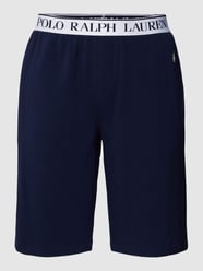 Sweatshorts mit elastischem Logo-Bund Modell 'FLEECE' von Polo Ralph Lauren Underwear Blau - 39