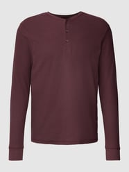 Longsleeve mit Strukturmuster von Esprit Rot - 6