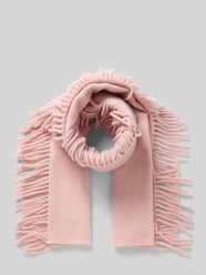 Schal aus Woll-Mix mit Logo-Detail von Marc Cain Pink - 40