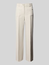Straight Fit Bundfaltenhose aus Viskose-Mix Modell 'MILEY' von Raffaello Rossi Beige - 44