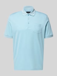 Koszulka polo o kroju regular fit z brustaszą i wyhaftowanym logo od bugatti - 7