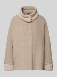 Jacke aus Lanawolle-Mix mit Stehkragen und Eingrifftaschen von ICONS Cinzia Rocca Beige - 40