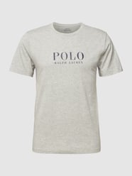 T-Shirt mit Label-Print Modell 'LIQUID' von Polo Ralph Lauren Underwear Grau - 32