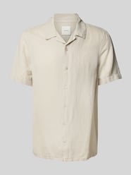 Regular Fit Leinenhemd mit Reverskragen von CK Calvin Klein Beige - 20