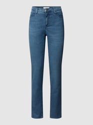 Jeans met labelpatch, model 'Mary' van Brax Blauw / turquoise - 41