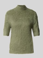Strickshirt aus Alpaka-Mix mit kurzem Stehkragen von someday. - 36