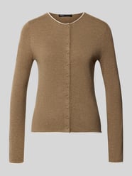 Strickjacke mit Rundhalsausschnitt Modell 'LUCCAPK' von MANGO Beige - 24