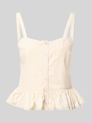 Cropped Trägertop aus Baumwoll-Viskose-Mix Modell 'MERA' von ONLY - 34