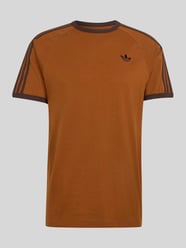 Regular Fit T-Shirt aus reiner Baumwolle mit Logo-Stitching von adidas Originals Orange - 4