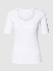 T-shirt met boothals van Lanius Wit - 42