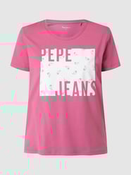 T-Shirt aus Baumwolle Modell 'Lucie' von Pepe Jeans Rosa - 11