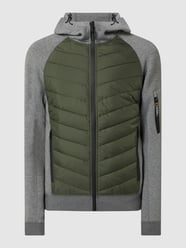 Sweatjack met contrastinzetten van National Geographic Groen - 8