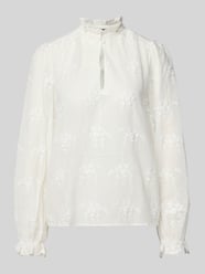 Regular Fit Bluse mit Schlüsselloch-Ausschnitt von Oui - 23