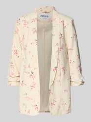 Regular Fit Longblazer mit Allover-Muster Modell 'BOSELLA' von PIECES - 25