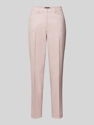 Regular Fit Stoffhose mit Strukturmuster von More & More Pink - 11