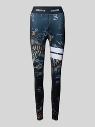 Sportlegging met motiefprint van Stronger - 33