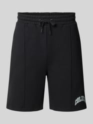 Szorty dresowe o kroju regular fit z tunelem od COLUCCI - 11