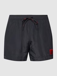 Badehose mit Label-Patch Modell 'DOMINICA' von HUGO Schwarz - 43