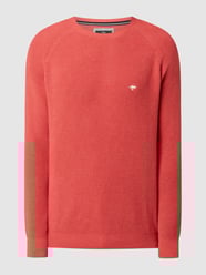 Pullover mit Waffelstruktur  von Fynch-Hatton Rot - 34