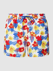 Badehose mit Allover-Muster Modell 'Catfish' von BOSS Weiß - 17
