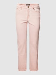 Jeansy o kroju straight fit z 5 kieszeniami od Lauren Ralph Lauren Fuksjowy - 25